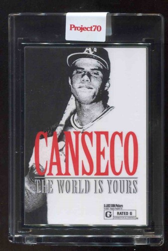 TOPPS PROJECT 70 SILVER ARTIST PROOF 292 JOSE CANSECO by DON C 4/51 ATHLETICS - Picture 1 of 2