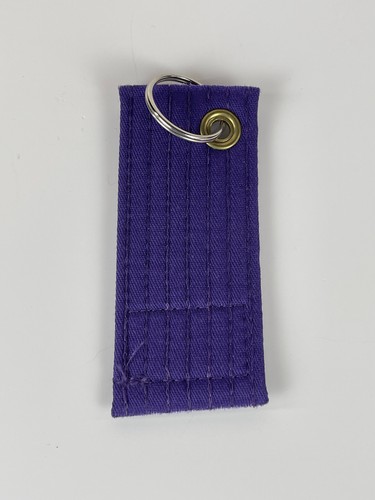 Century Martial Arts Rank Belt Keychain Purple  - Picture 2 of 4