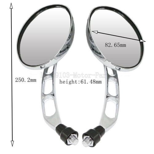 Chrome Motorcycle Rearview Mirrors For Suzuki Boulevard C50 C90 M50 M90 - Picture 7 of 7