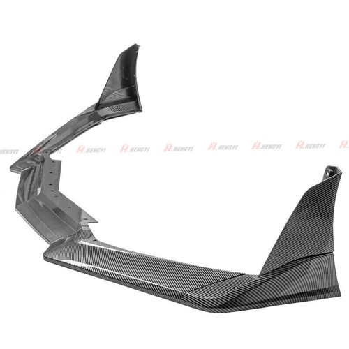Carbon Style Front Bumper Lip Spoiler Splitter For 2020-25 Corvette C8 Z51 STG 3 - Picture 5 of 13