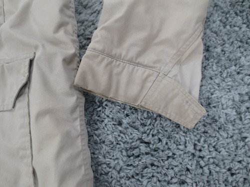 Vintage Woolrich Jacket Mens Large Gray Wool Lined Parka Chore Removable Hood * - Picture 10 of 24