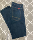 Wrangler Youth Boys Adjustable Waist Blue Jeans Denim 14 Regular Medium Wash