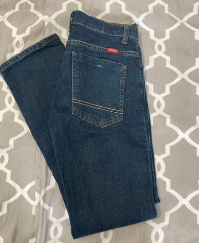 Wrangler Youth Boys Adjustable Waist Blue Jeans Denim 14 Regular Medium Wash - Picture 1 of 15
