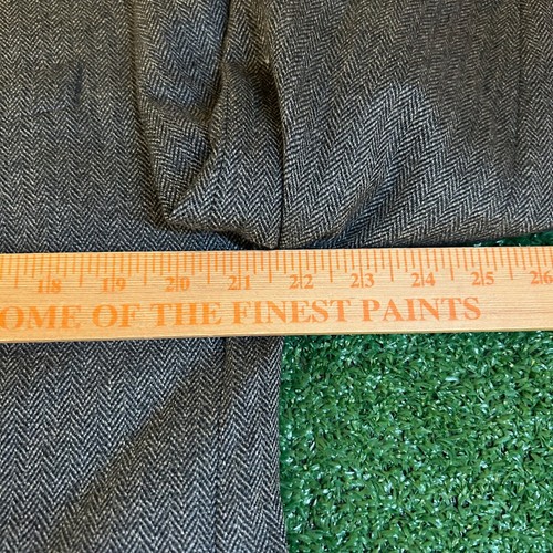 Alan Flusser Herringbone Blazer Sport Coat Lambswool Cashmere Gray Mens 42L - Picture 15 of 16