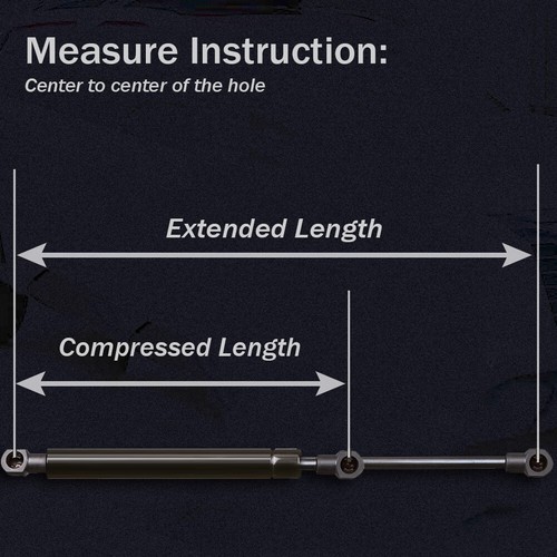 Front Hood Lift Support Sturt Shocks For Audi A4 A4 Quattro 96-2001 S4 2000-2002 - Picture 7 of 8