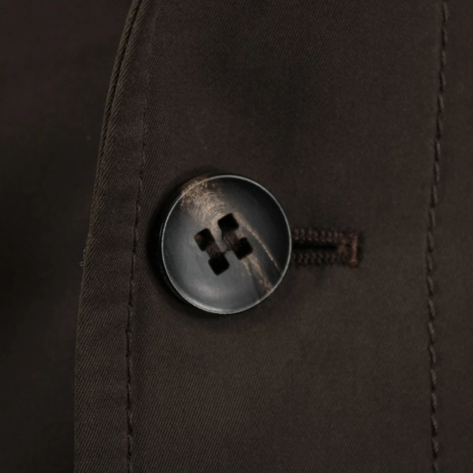 Jaqueta Allegri nova com etiquetas zíper completo e botão frontal tamanho 54R (44R EUA) em marrom sólido - Imagem 2 de 4