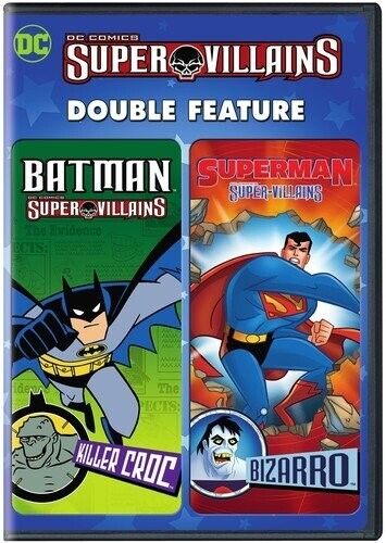 DC Super Villains: Batman Killer Croc/Superman Bizarro (DVD, 2016, Warner Bros.)