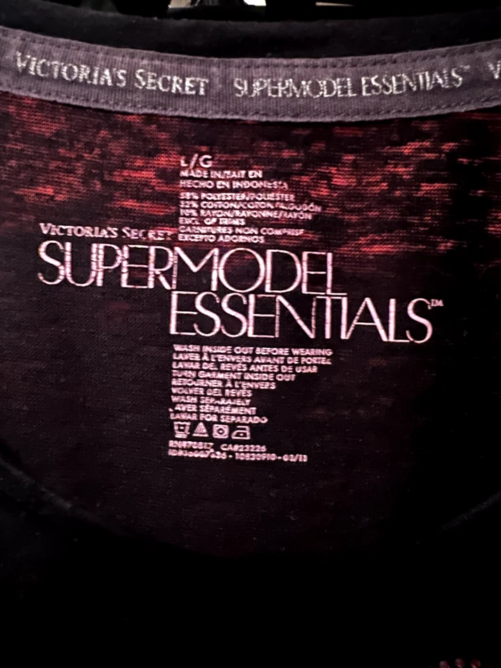 Vintage Victoria Secret Supermodel Essential Sleep Shirt Size Large - Image 2 of 2