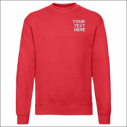 Personalised Embroidered Classic Set In Sweatshirt Work Wear Pullover Jumper TOP - Picture 29 of 43