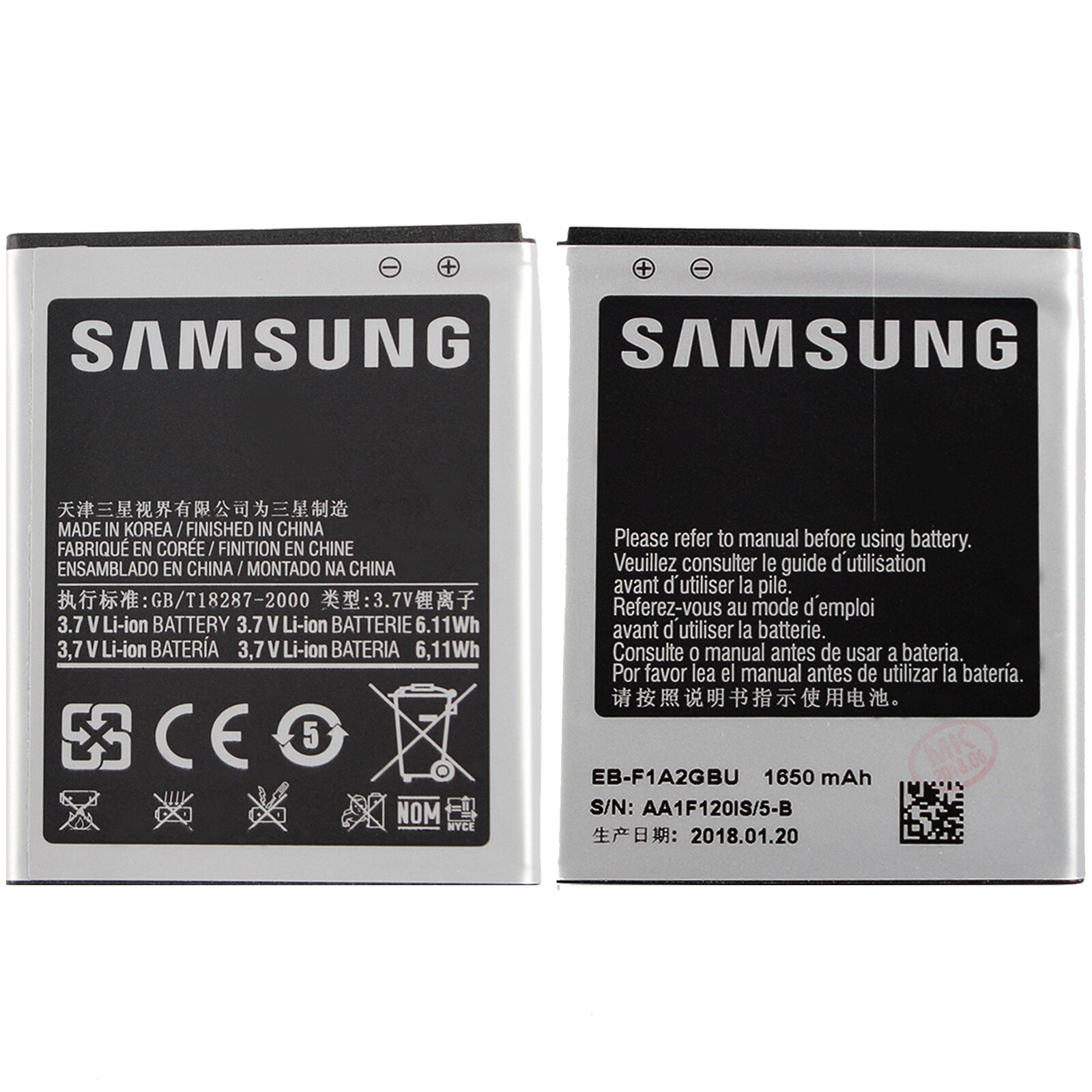 Baterias Eb F1a2gbu 1650mah Genuino Bateria Para Samsung Galaxy R Gt I9103 Original Moviles Y Telefonia Parkingperx Com