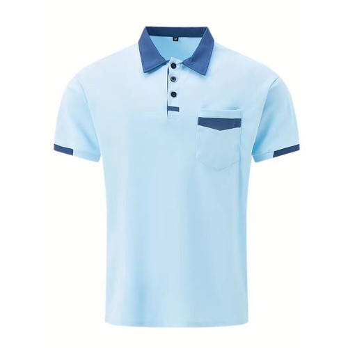 Mens Polo Shirts Short Sleeve Regular Fit Casual Work Golf Designer T Shirt Tops - Picture 15 of 27