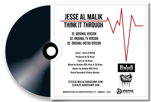 Jesse Al Malik & Dj Diaze " Denk Darüber Nach " Die Single - CD Kartonhülle - Picture 2 of 2