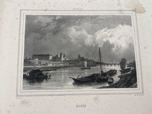 {LOIRE} Recueil de lithographies du XIXe siècle. VUES PITTORESQUES. 1830 - Picture 4 of 23