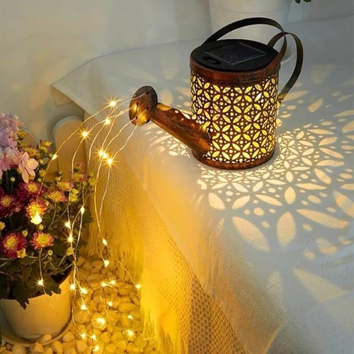 Solar Watering Can Light Garden Outdoor Waterproof Kettle Yard Art Lamp Decor US - Picture 16 of 18