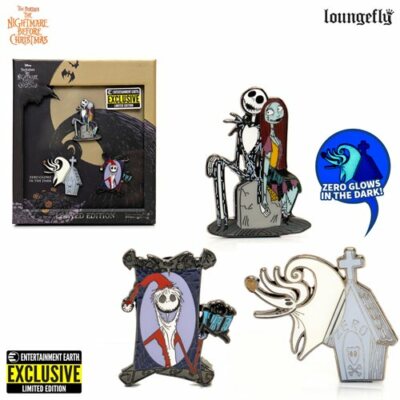 Nightmare Before Christmas Nycc 2022 Exclusives Loungefly Nightmare Before Christmas New * 3-Piece Pin Set * 2020 Nycc  Exclusive | Ebay