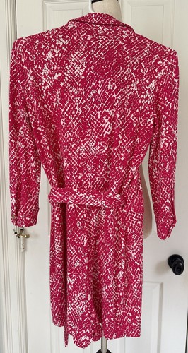 Diane Von Furstenberg Celeste Wrap Romper Pink Print Cotton Silk Size 4 - Picture 9 of 15