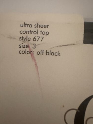 Calvin Klein Strumpfhose Ultra Sheer Control Top Gr. 3 OFF Schwarz - Bild 2 von 4
