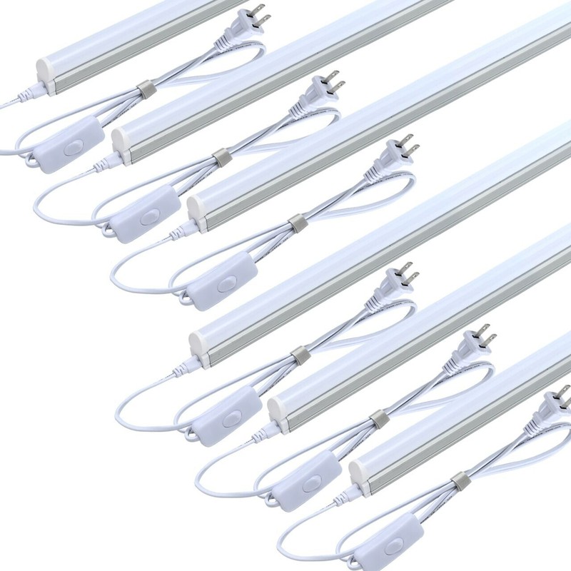 6 Pack LED T5 Integrated Single Fixture 4FT 20W LED Shop Light 6500K SuperBright 6 Pack LED T5 Integrated Single Fixture 4FT 20W LED Shop Light 6500K SuperBright