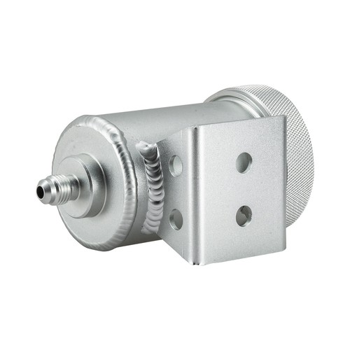 4AN 7/16" x 20 Single Aluminum Alloy Brake Clutch Fluid Reservoir Pot Silver USA - Picture 4 of 7