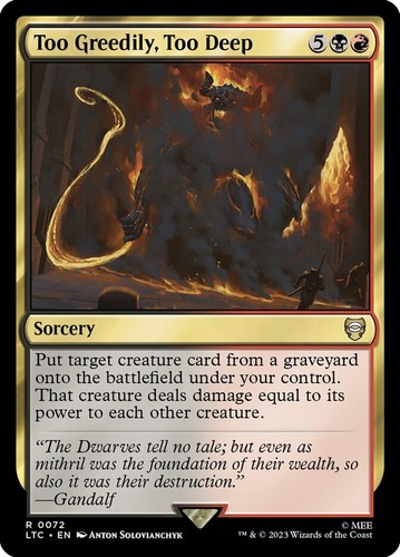 Too Greedily, Too Deep (72/597) LTC LP - Picture 1 of 1