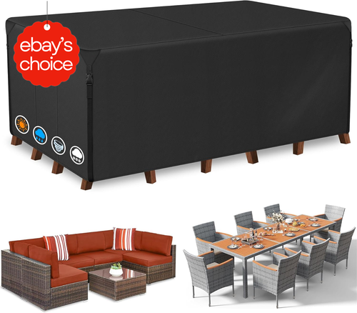 Outdoor Patio Furniture Cover Waterproof Heavy Duty 242x182x100cm Table Chairs - Picture 11 of 12