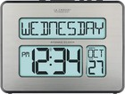 La Crosse Technology Atomic Digital Wall Clock Full Calendar Backlight Alarm