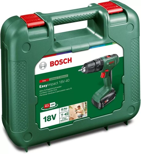 BOSCH EASY IMPACT 18V-40 AKKU-SCHLAGBOHRMASCHINE 2 AH IM KOFFER - Bild 2 von 8