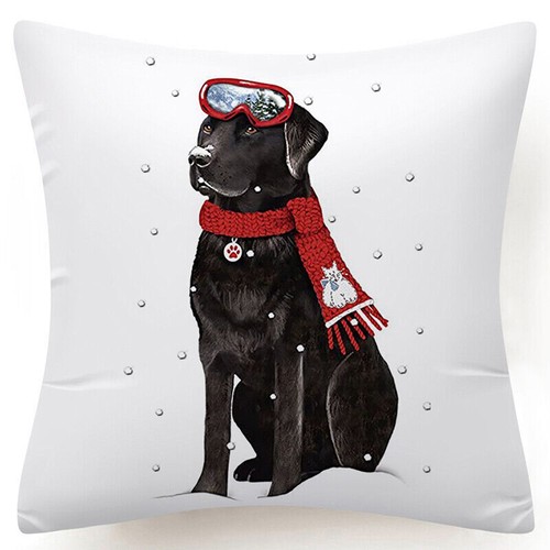 Throw PILLOW COVER Christmas Red White Xmas Double-Sided Cushion Case 18x18" USA - Picture 50 of 59
