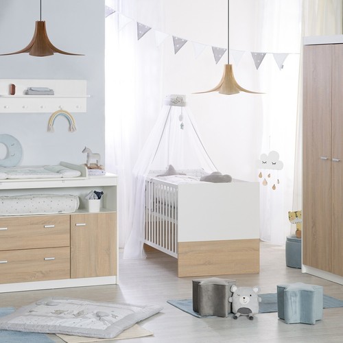 Roba Kombi-Kinderbett Gabriella 70x140cm weiß/natur 3 Schlupfsprossen TOP - Bild 4 von 4