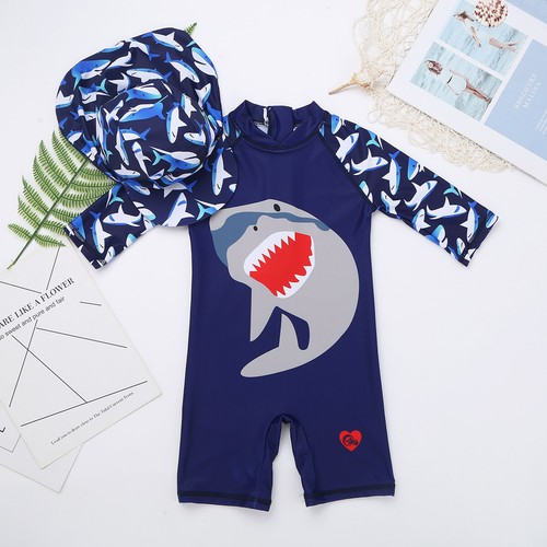 Kids Girls Long Sleeve Rash Guard Swimsuit Swimwear Beach Surf Swimming Costume - Bild 59 von 62