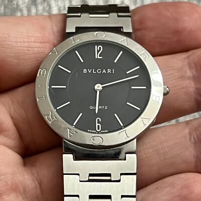 Bvlgari Estate Sapphire Crystal Quartz Watch Stainless Steel  display picture 3