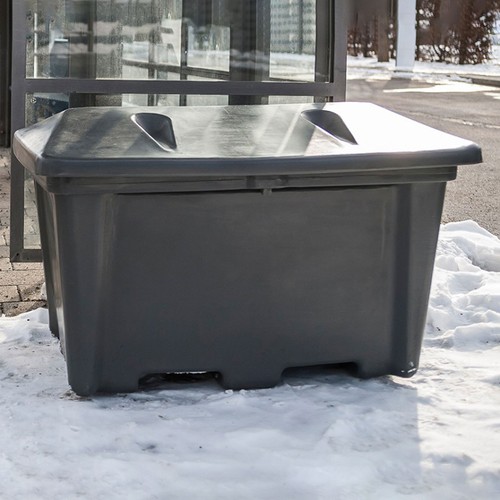 Streugutbehälter Streugutbox Gartenbox Aufbewahrungsbox 200 l anthrazit - Bild 2 von 4