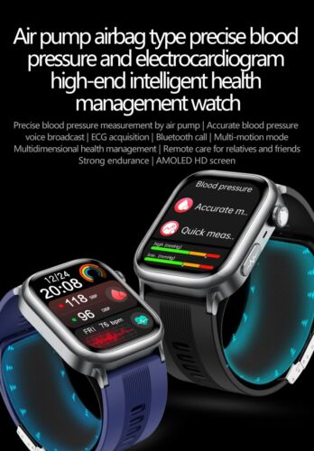KUZNEY TK66 Bluetooth Smartwatch Blood Pressure ECG Monitor Fitness Tracker - Picture 11 of 20