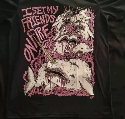 Novel core FRiENDS T-Shirt サイズXL I Set My Friends On Fire Narwhals T-shirt Unisex Short Sleeve S