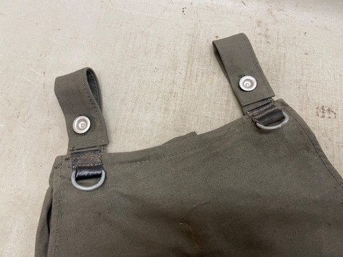 BROTBEUTEL WIE WEHRMACHT WH WL RBNR CANVAS SCHWARZES LEDER DRK - Bild 6 von 10
