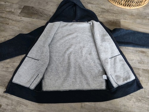 Ralph Lauren Polo Full Zip Navy Hoodie Men's M Missing Drawstrings - Picture 14 of 16