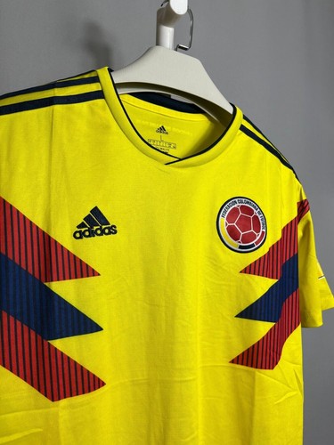 Adidas Columbia 2018 Russland Fifa World Cup Trikot Gelb Kurzarm Fußball L - Bild 2 von 13