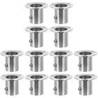 Set of 3 Edelstahl-schrankstangenhalterungen Kleiderstangenhalterungen