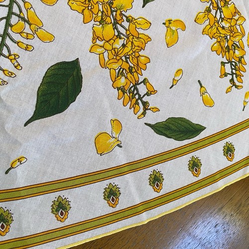 Vent Du Sud Yellow Floral French Country Provence Round Tablecloth 70" FRANCE - Picture 6 of 18