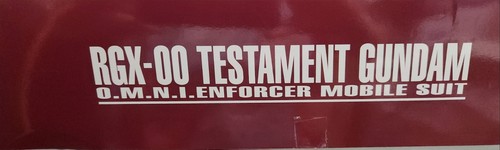 MG Testament Gundam RGX-00 Testament Gundam BANDAI O.M.N.I. Enforcer Mobile Suit - Picture 2 of 4