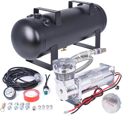 #ad 200PSI Heavy Duty Air Suspension Kit Portable on Board Air Compressor with 1.5 $298.99
