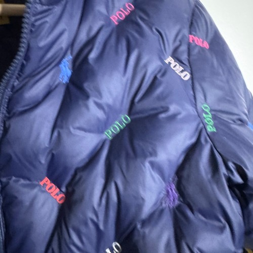 Polo Ralph Lauren bambino puffer jacket L/G (12-14) blu navy colorato piumino trapuntato - Foto 2 di 7