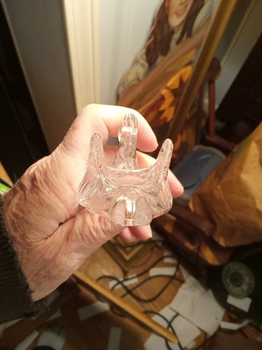 1 SWAN on Nests Lidded 24% Lead Crystal Clear Trinket Dish 3.5T x 4L Good (L3) - Picture 6 of 10