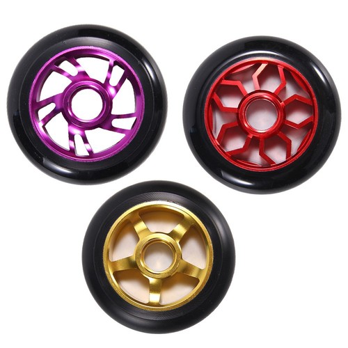 Hochleistungs 100 mm Pro Scooter Räder mit Aluminium Alufelge Nabe - Bild 1 von 15