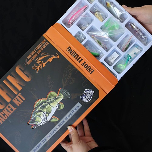 Fishing Advent Calendar, 12/24 Days Christmas Countdown Lures Set - Picture 7 of 13