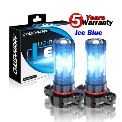 PAIR H16 LED Fog Light Bulb For Dodge Challenger 2011-2014 5202 SUPER ICE BLUE