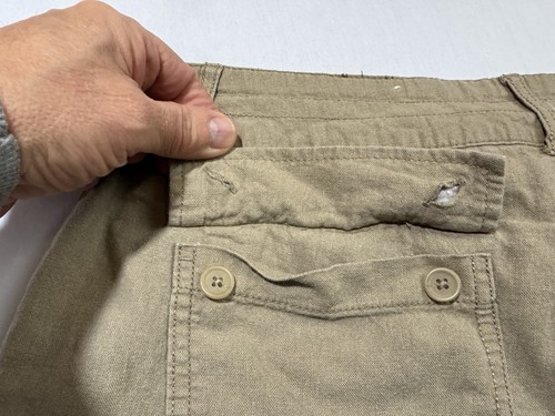 Apt 9 Modern Shorts Linen Rayon Blend Womens Size 12 Tan - Picture 4 of 10