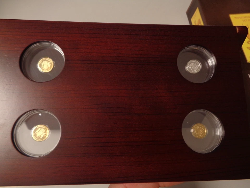 INVESTMENT COIN SET 2012 - 3 x 1000 Francs in 999 Gold (1,5g) GABUN Springbock - Bild 3 von 4