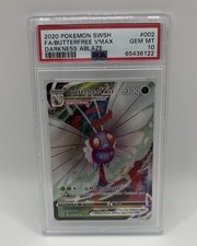 Pokémon TCG Butterfree VMAX Darkness Ablaze 002/189 Holo Ultra Rare - PSA 10