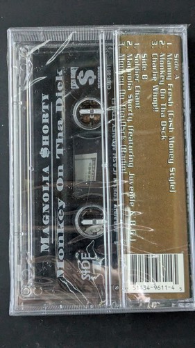 Magnolia Shorty- Monkey on Tha D$ck Cassette *SEALED* NOLA Rap Tape 1997 - Picture 2 of 2